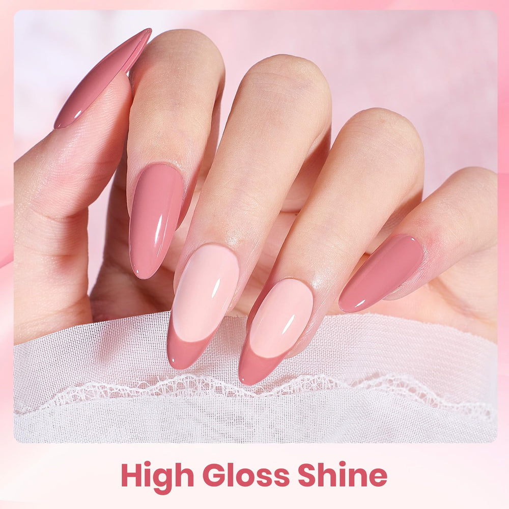 Beetles Esmalte Gel Nude: cobertura completa con dos capas para acabado uniforme.