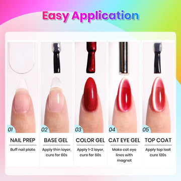 Beetles Esmalte Gel Prisma: pack de seis colores para manicura rápida.