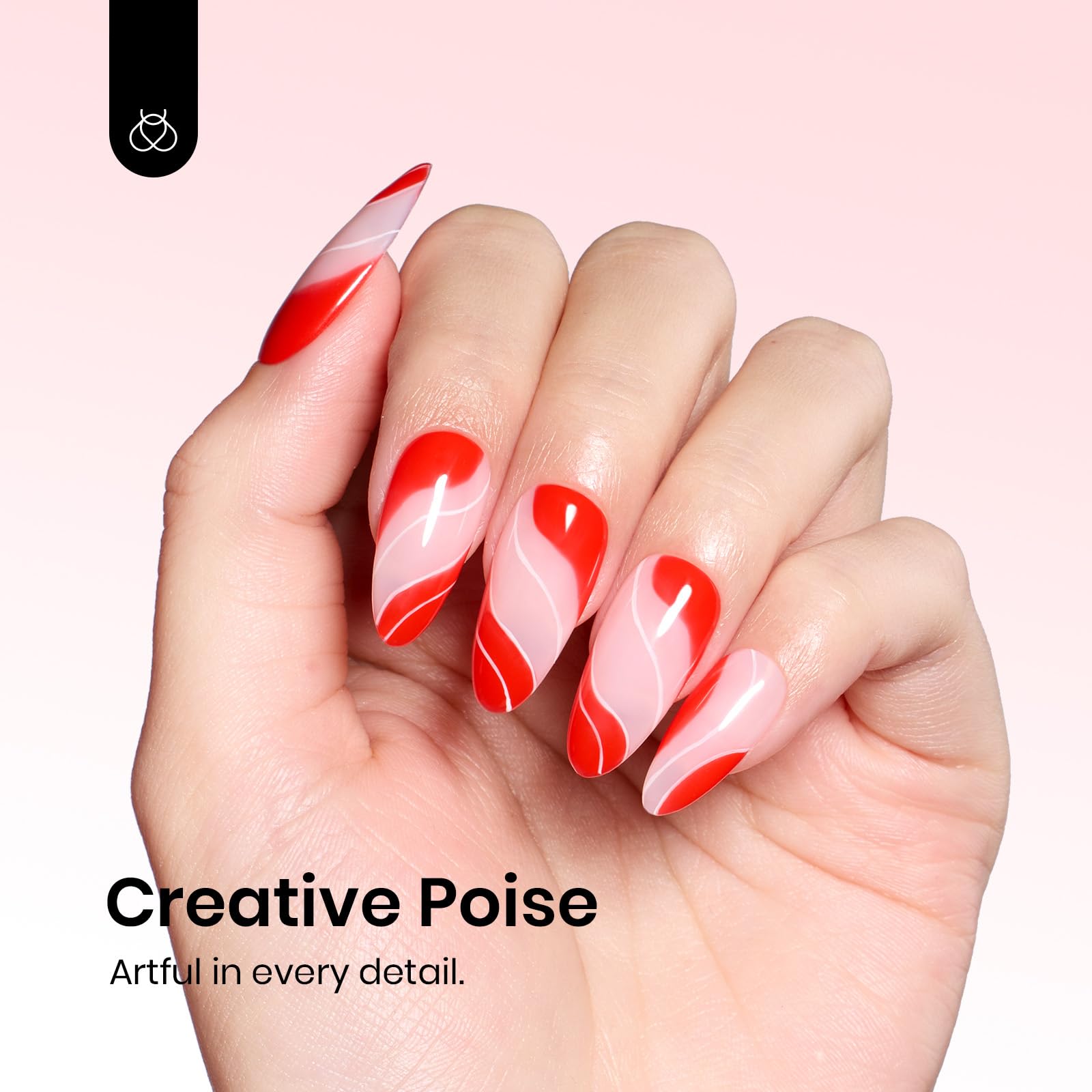Beetles Esmalte Gel Rojo acabado brillante para un look profesional