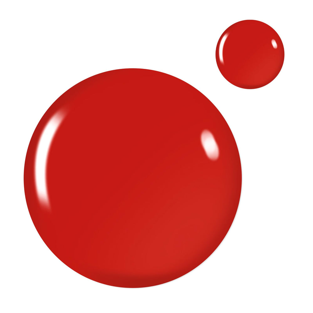 Beetles Esmalte Gel Rojo en primer plano, protege contra astillas