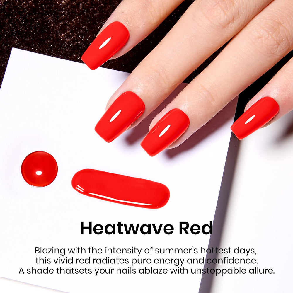Beetles Esmalte Gel Rojo con pincel, aplicación suave y uniforme