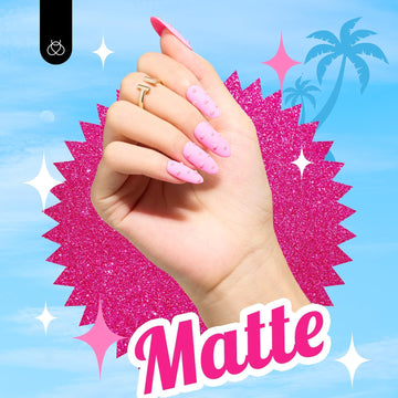 Beetles esmalte gel rosa fácil de aplicar para DIY en casa.