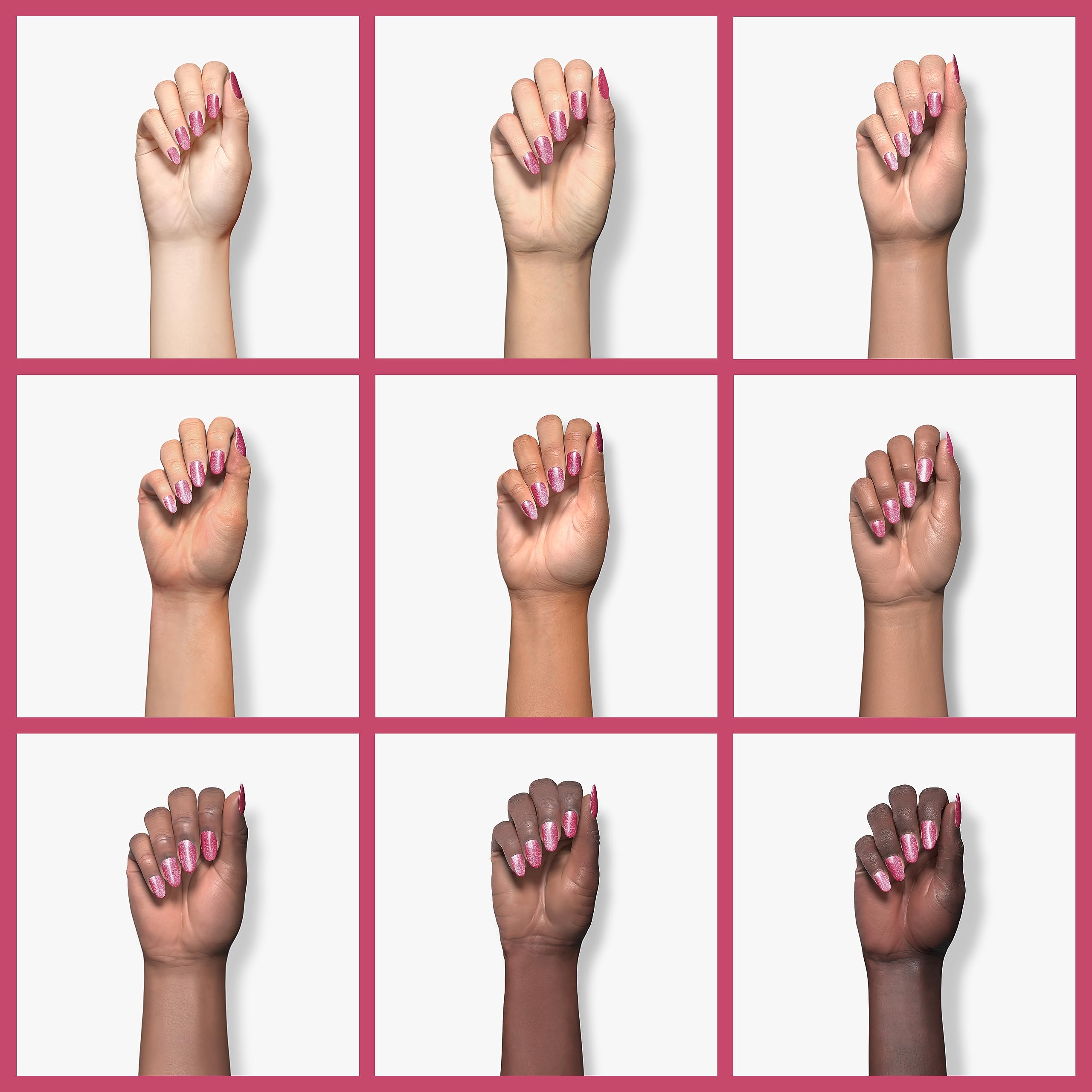 Beetles Esmalte Gel Rosa Muestra de color brillo suave