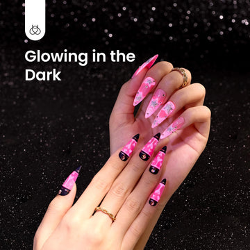 Beetles Gel Rosa Neón, efecto lumínico para estilos llamativos.