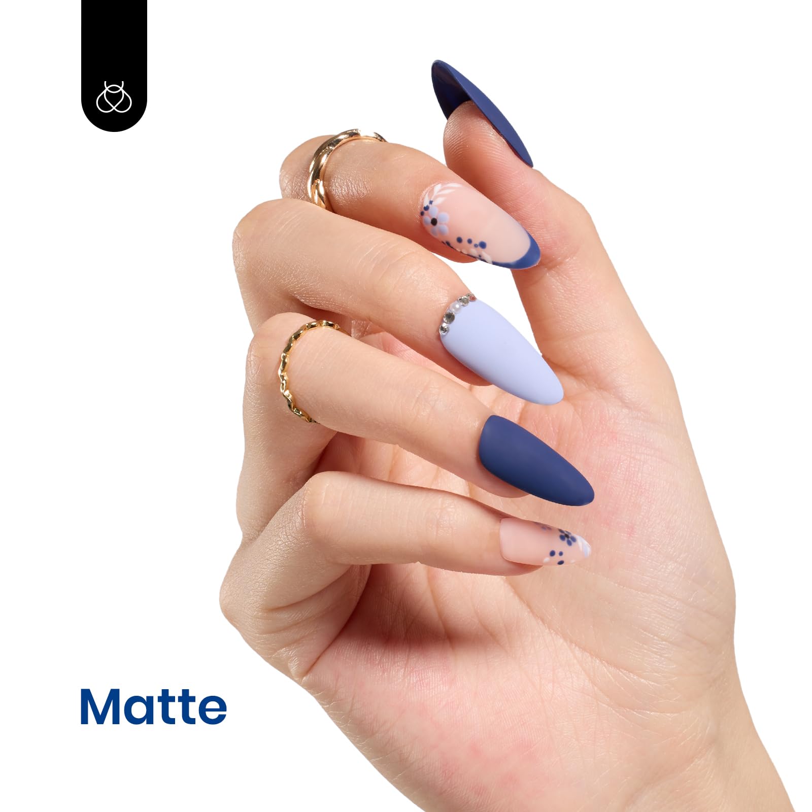Beetles Esmalte Gel Uñas Azul Medianoche, duradero hasta tres semanas con buena tenacidad.