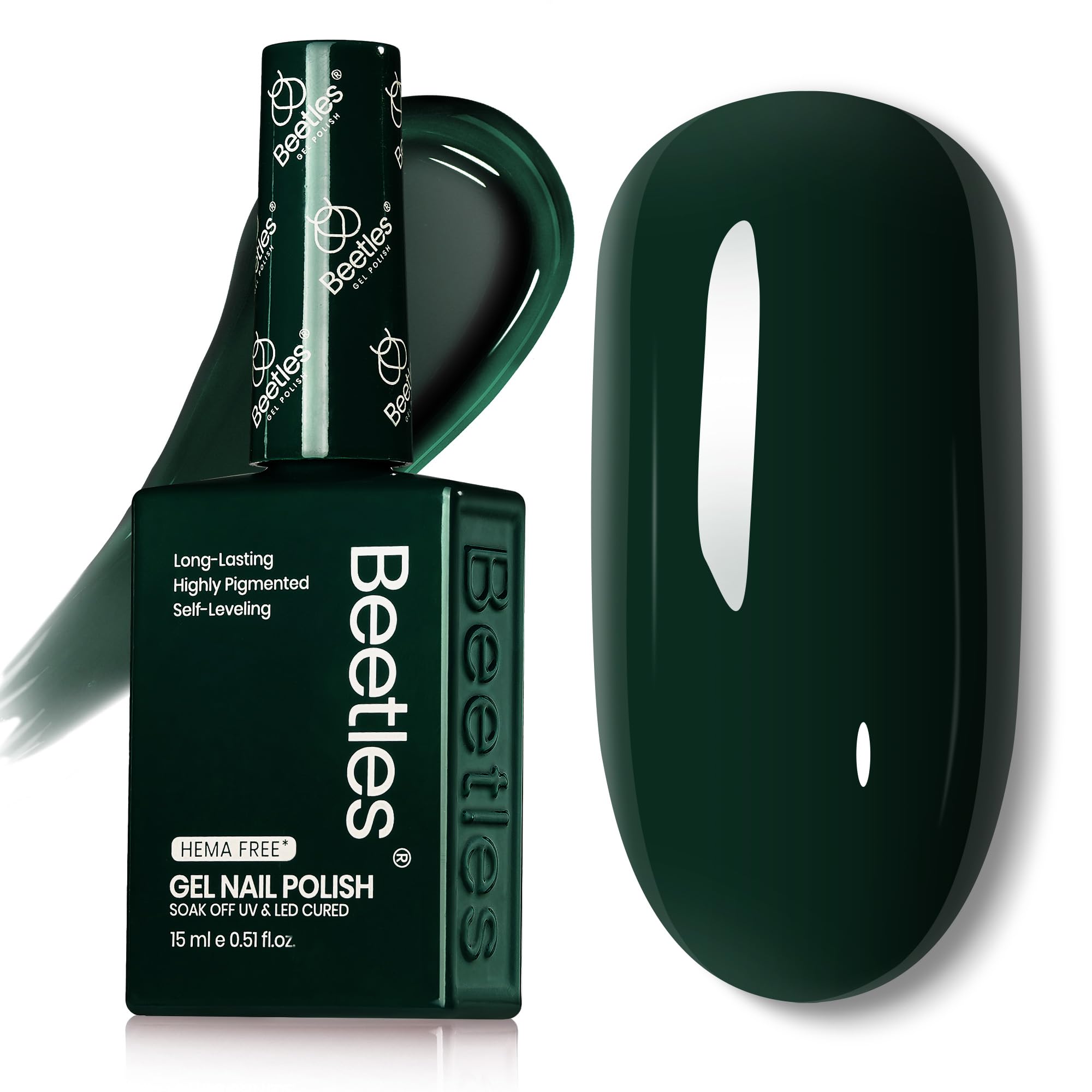 Beetles gel verde bosque oscuro ideal para uso doméstico y viajes.