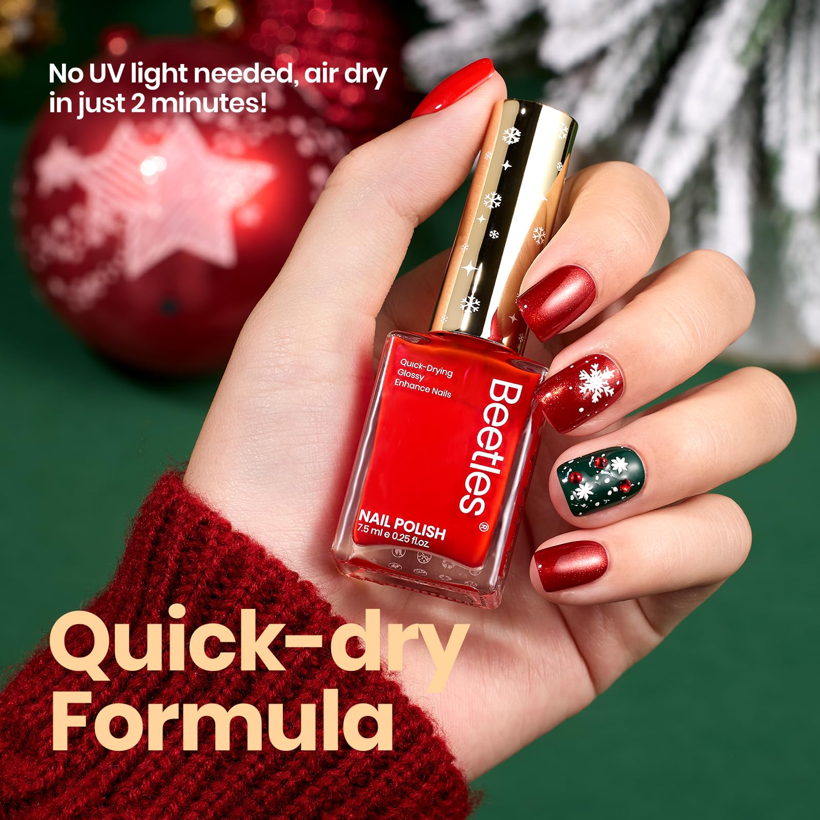 Beetles Esmalte Plata Glitter: brillo refinado para eventos.