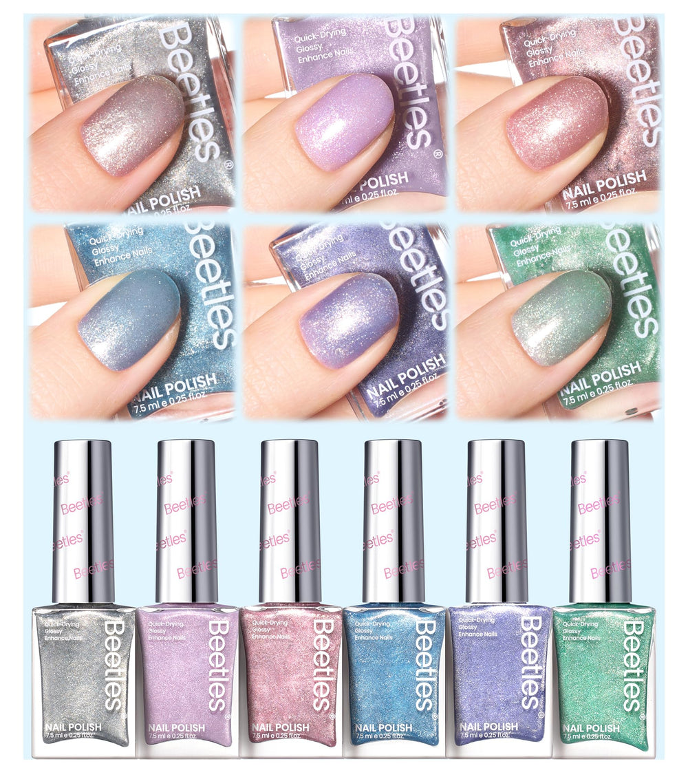 Beetles esmalte glitter para arte de uñas en casa y regalo.