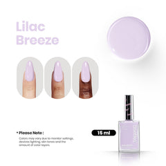 Beetles Esmalte lila claro con acabado de alto brillo.