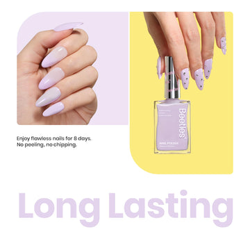 Beetles Esmalte lila claro regalo ideal para amantes de uñas.