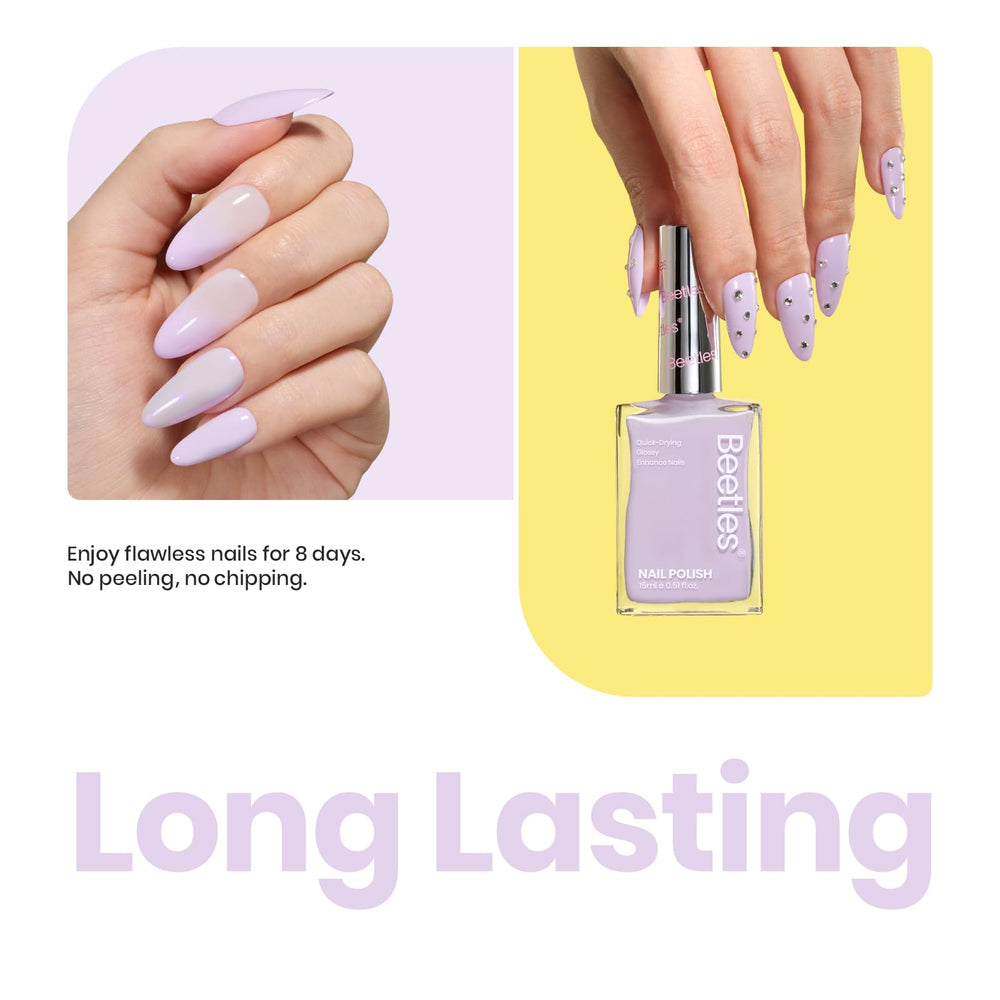 Beetles Esmalte lila claro regalo ideal para amantes de uñas.