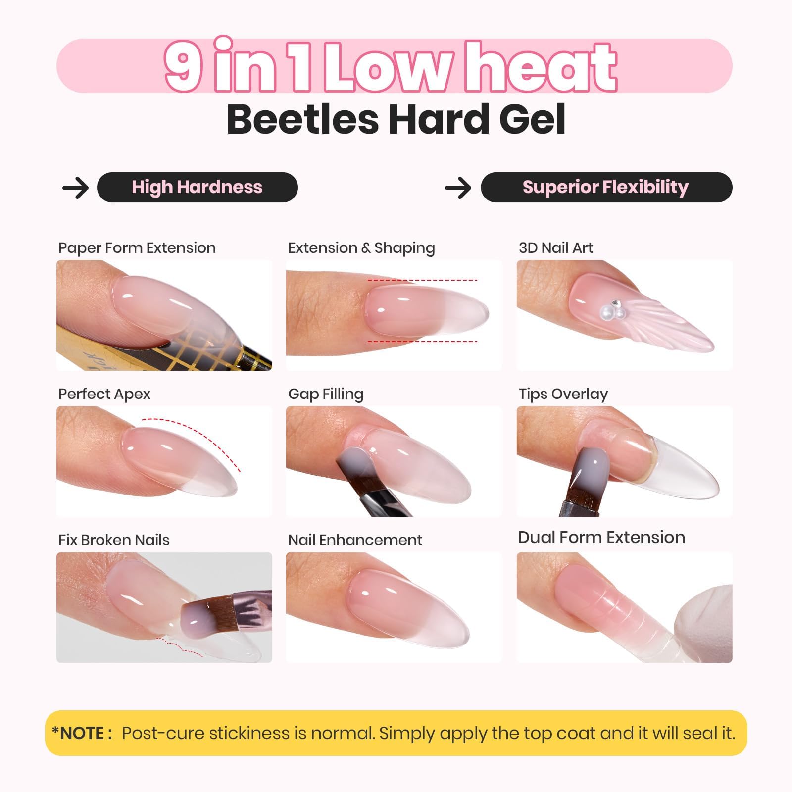 Beetles gel 9 en 1, extensión y reparación