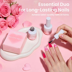 Beetles gel base, aplicación suave para adherencia óptima en uñas.