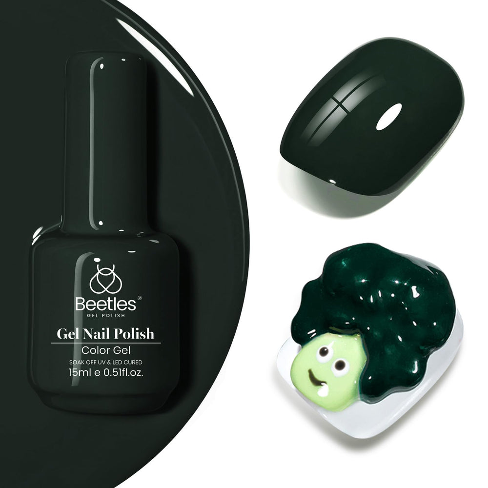 Beetles Gel de Uñas color bosque – acabado intenso y duradero para uñas.