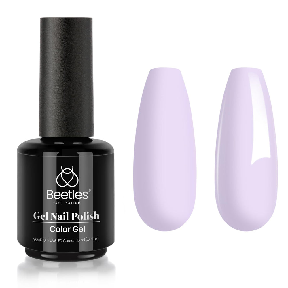 Beetles Gel Esmalte Color Lila práctico para manicuras diarias 15ml