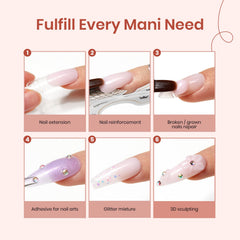 Beetles gel extensión uñas bolígrafo formas dobles para precisión.