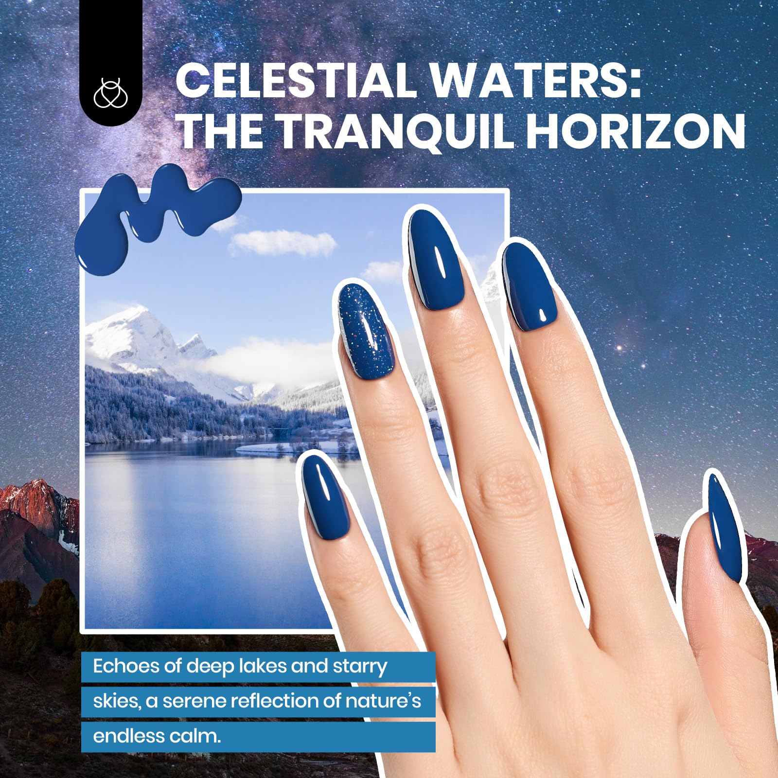 Beetles Gel Nail Kit Mystic Wonderland, curado rápido en 60–120 segundos.