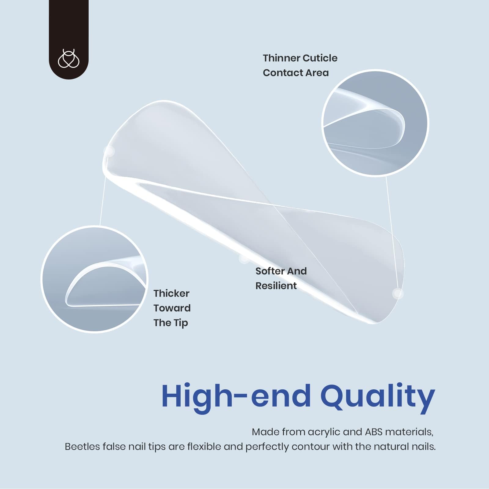 Beetles Gel Nail Kit extended nails in minutes with strong tips
