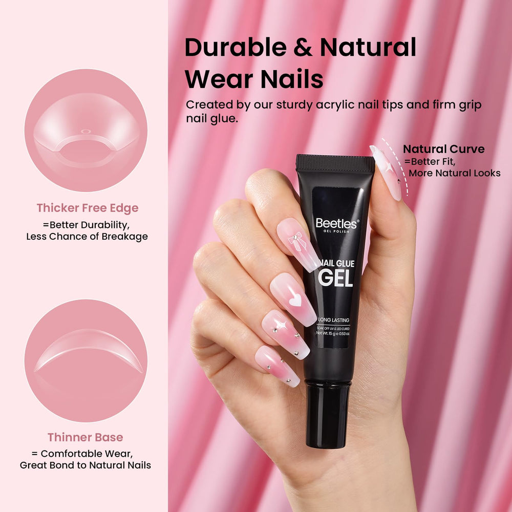 Beetles Pegamento de uñas de 15 g para fijación duradera