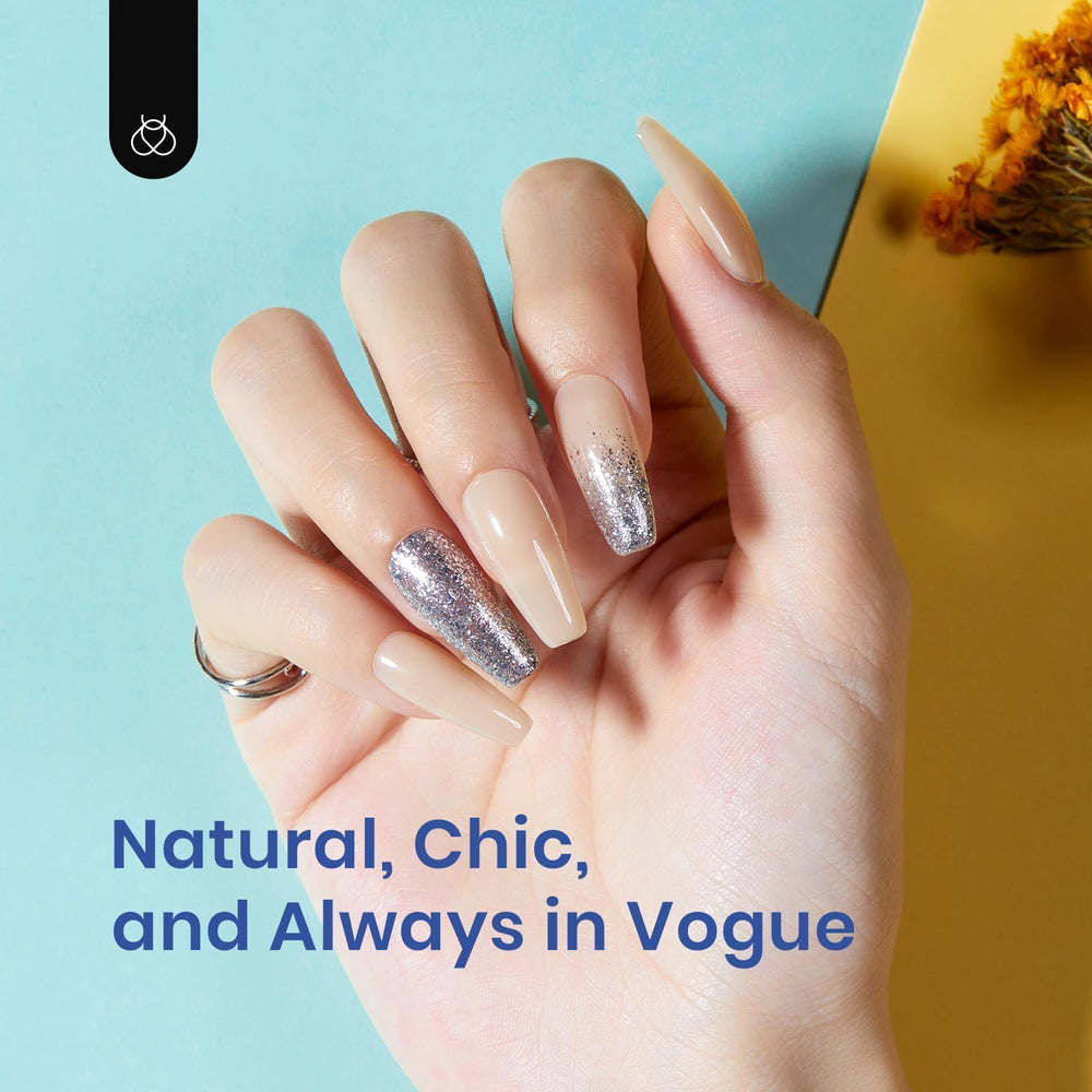 Beetles Gel Nail Kit puntas-varias-formas, se adaptan a diferentes uñas