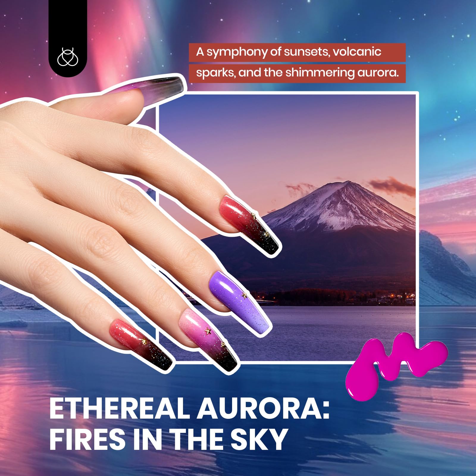 Beetles Gel Nail Kit Mystic Wonderland, regalo perfecto para amantes de la belleza.