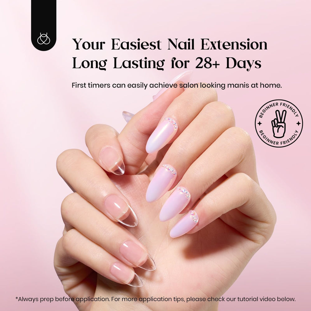 Top Coat Rosa Beetles para brillo y fijación de uñas extendidas