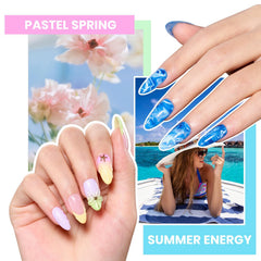 Beetles Gel Nail Polish Kit con top mate y top brillante para estilos variados.