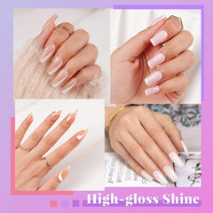 Esmalte nude rosado Beetles para un acabado elegante.