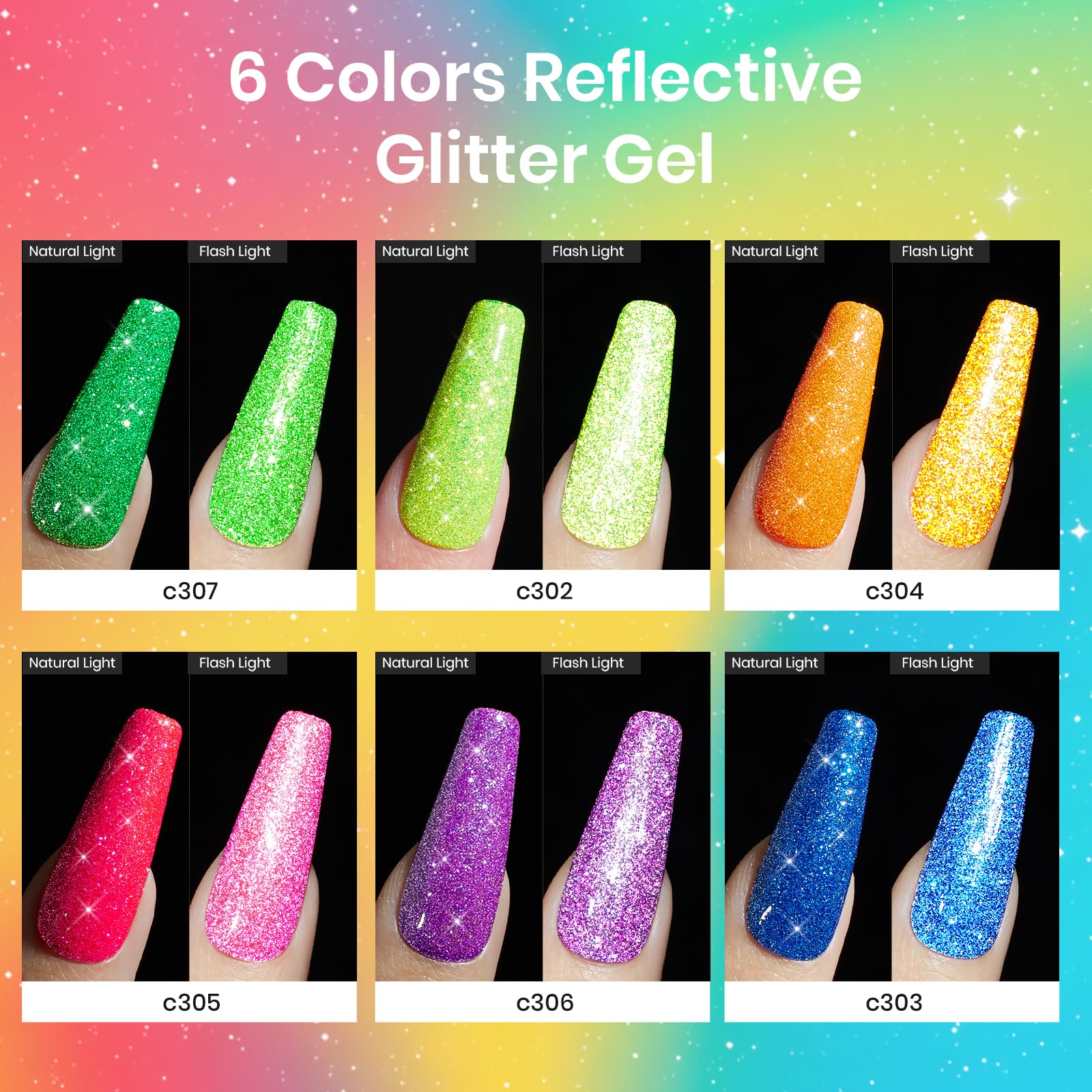 Beetles Neon Carnival glitter diamante para acabados deslumbrantes