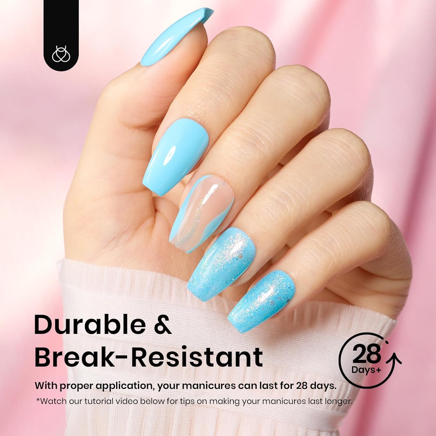 Beetles Gel Nail Tips: acabado brillante y cobertura de alta calidad
