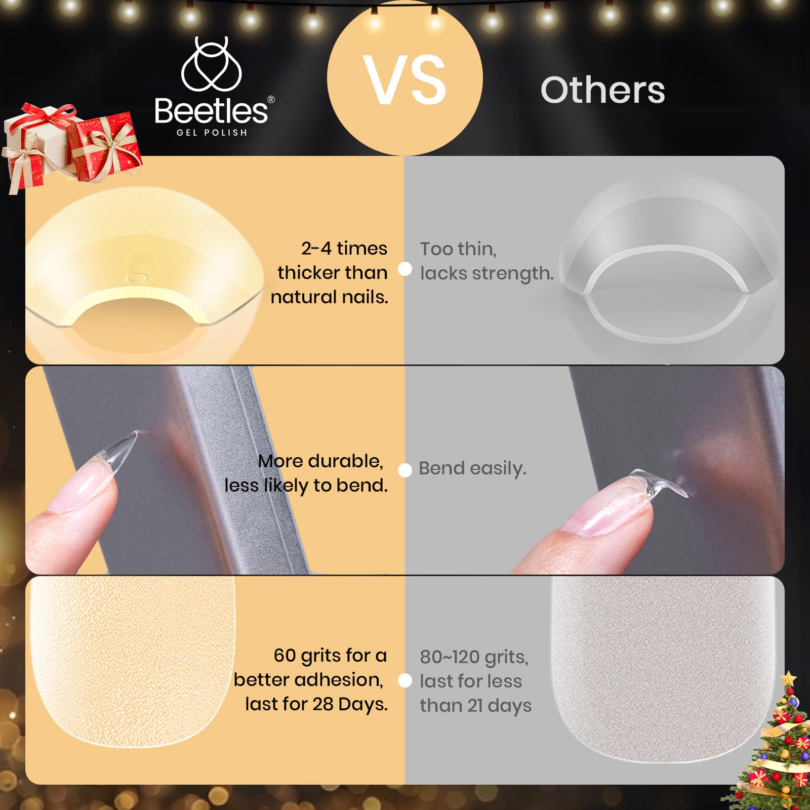 Beetles Gel Nail Tips aplicación fácil sin olor: retoques rápidos en casa