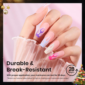 Beetles Gel Nail Tips Etch X pre-etchado, fácil aplicación sin limado