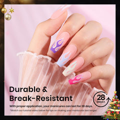 Beetles Gel Nail Tips Etch X pre-etchado, fácil aplicación sin limado