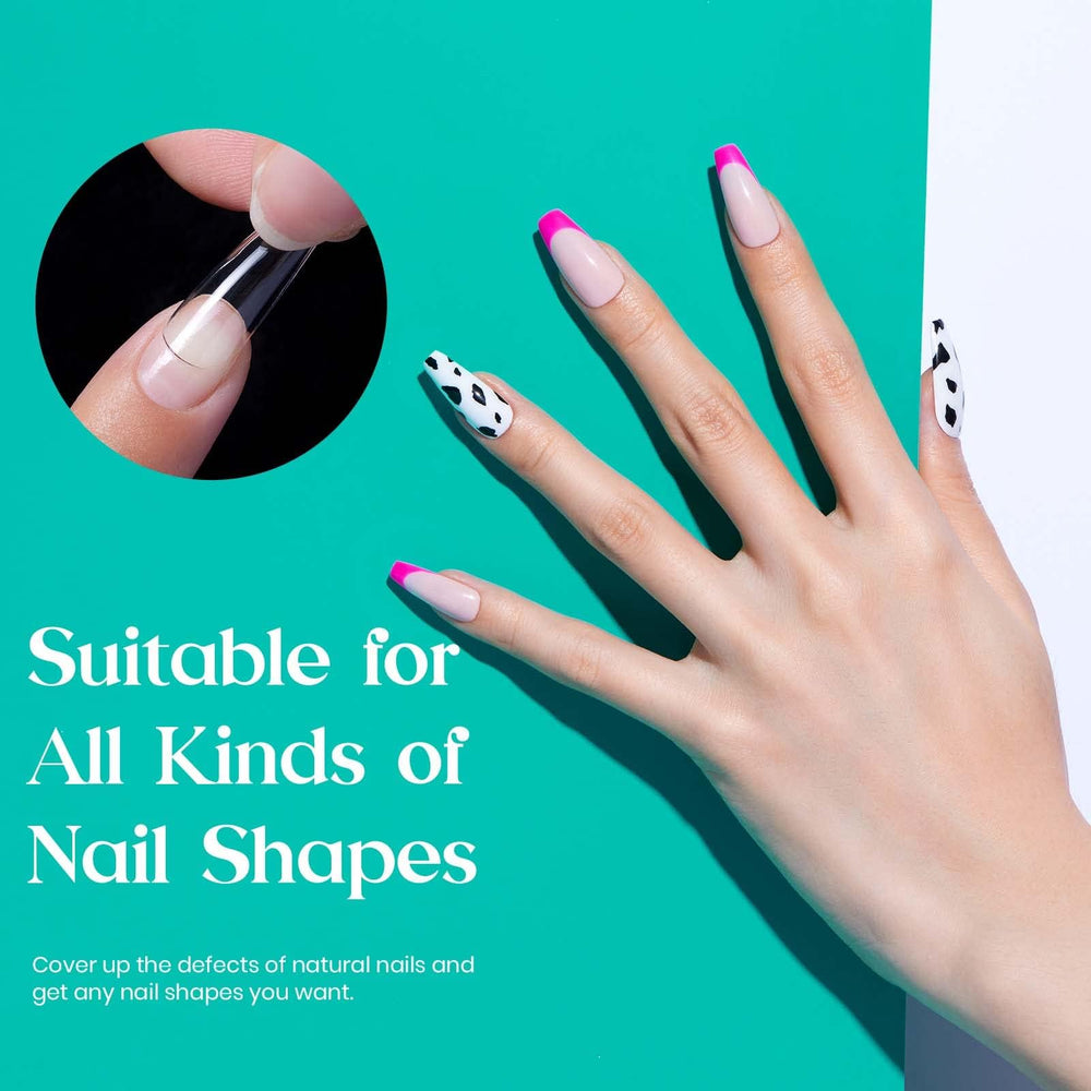 Beetles Gel Nail Tips: aplicación rápida en 3 minutos para uñas largas