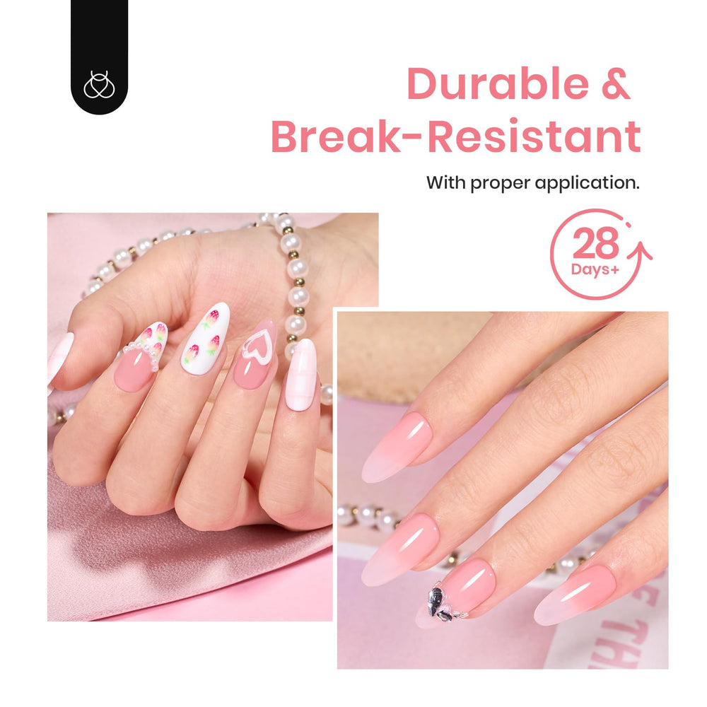 Beetles Gel Nail Tips: aptas para uso doméstico o en salón, con alto rendimiento.