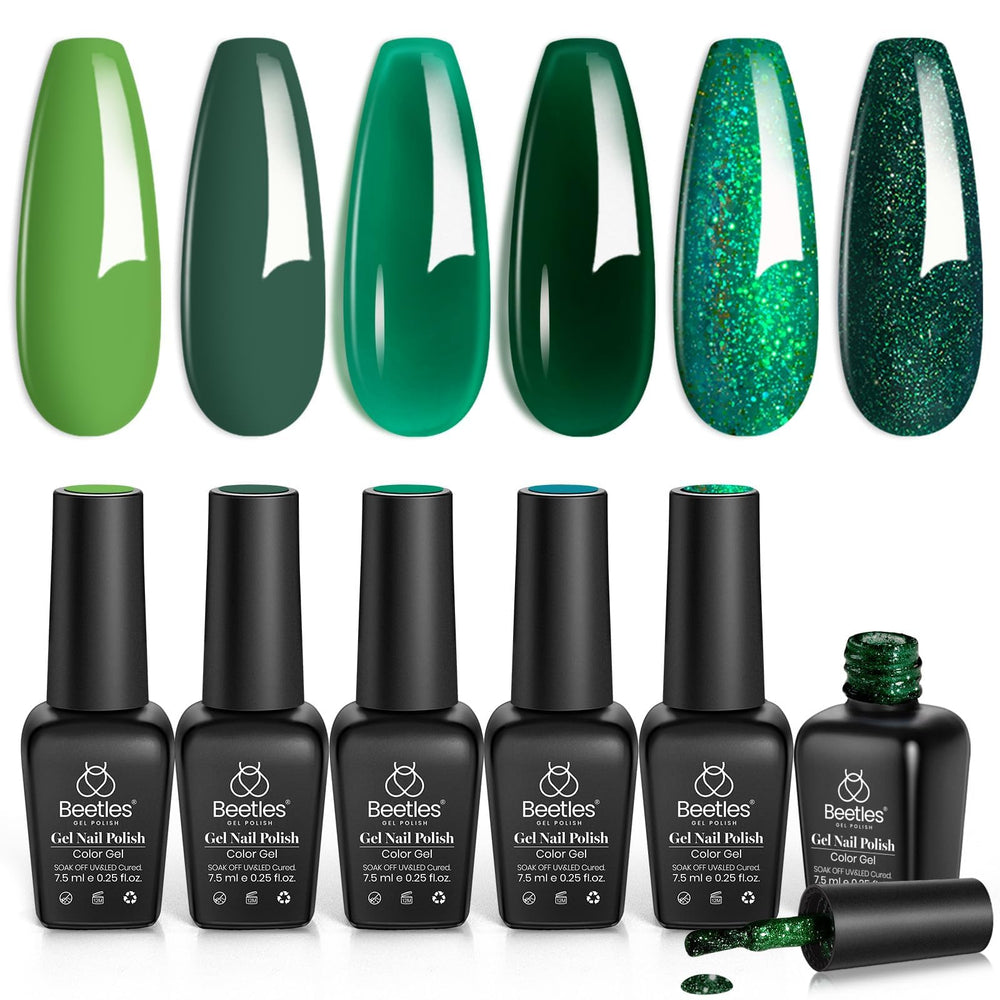 Beetles Gel Polish Aguacate Verde, acabado suave para manicuras duraderas.