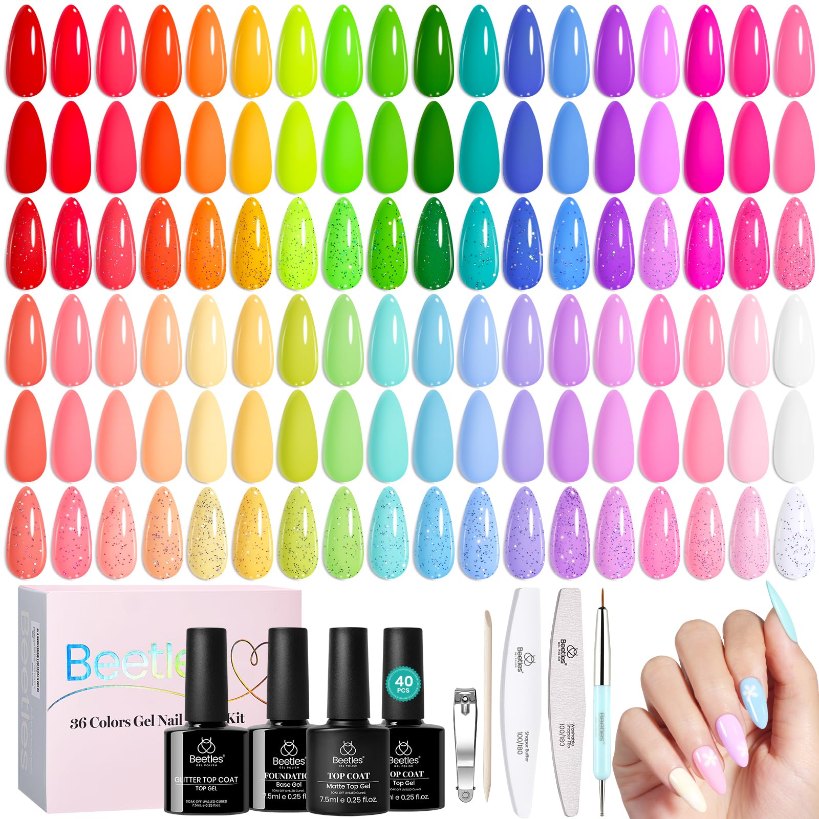 Beetles Gel Polish: aplicación fácil, ideal para uñas en casa.