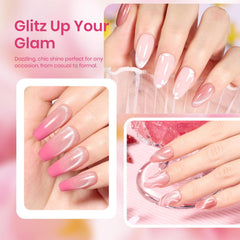 Beetles esmalte gel rosa con aplicación suave para un resultado limpio