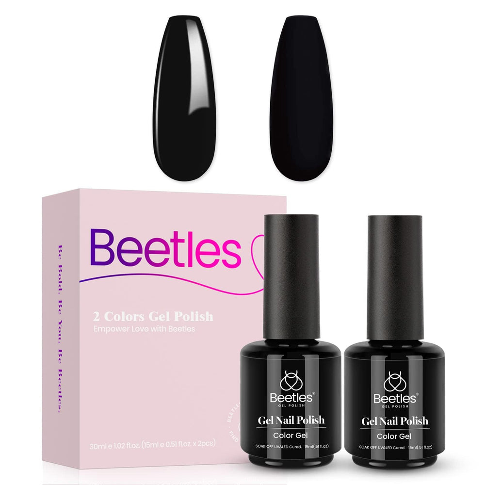 Beetles esmalte en gel con brillo de lujo para uñas brillantes.