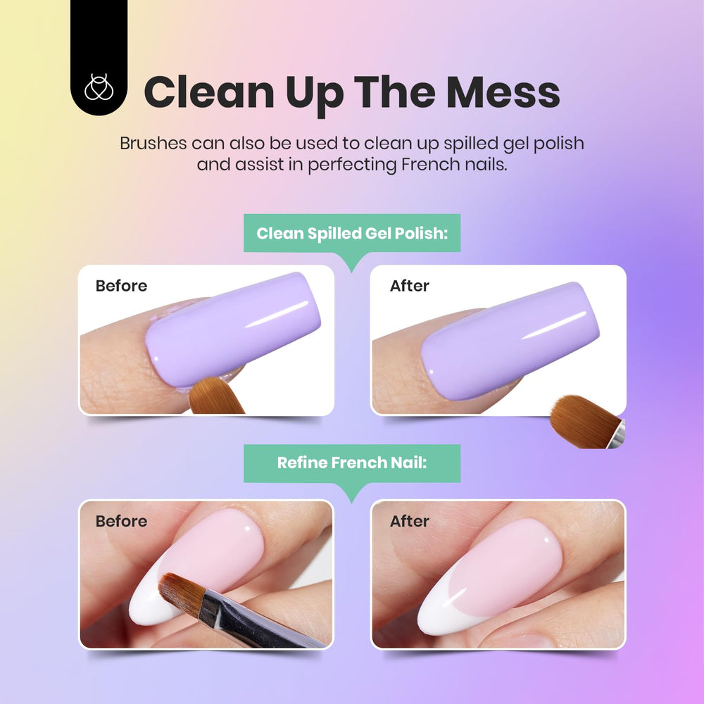 Beetles Gel Polish: brocha francesa, delineado nítido