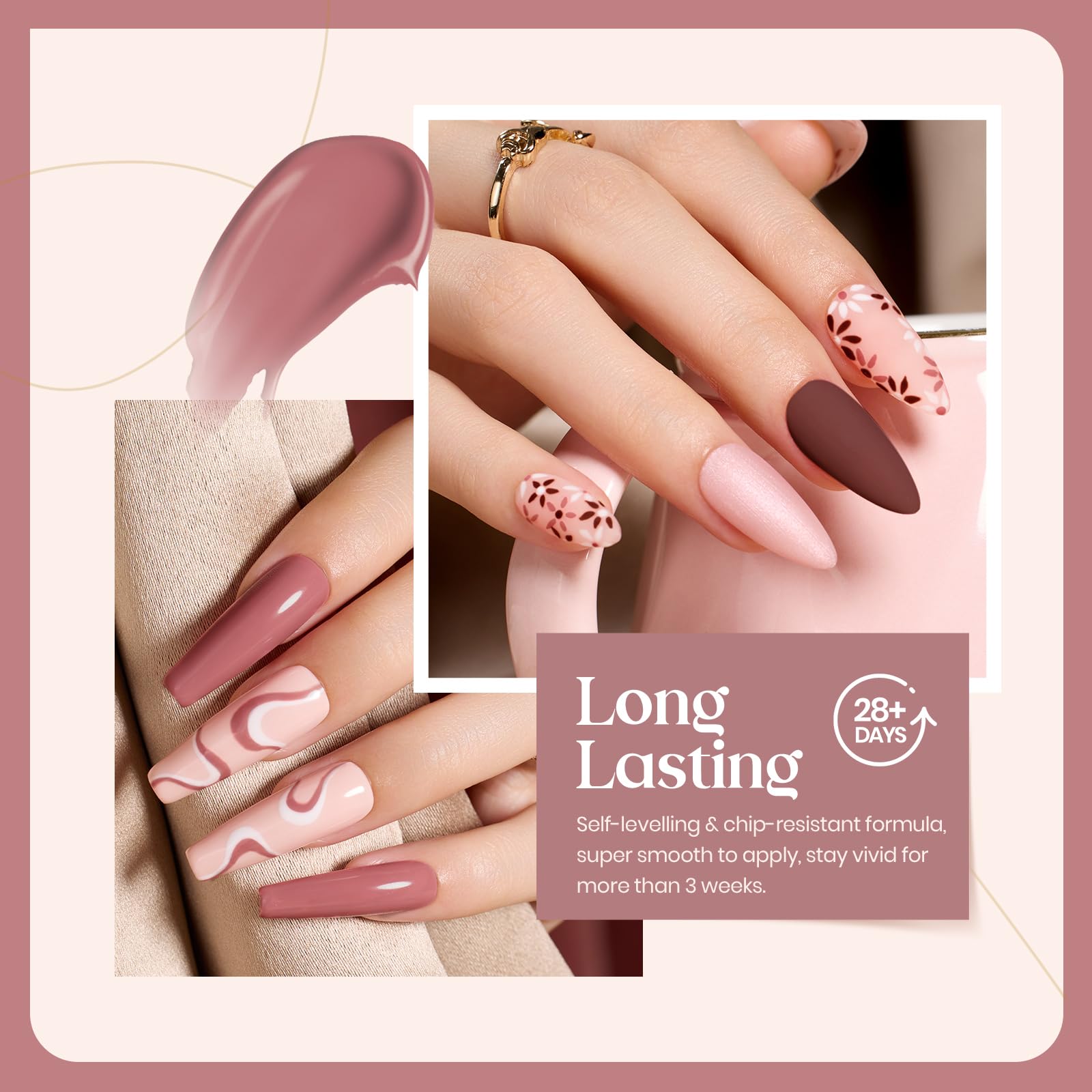 Beetles Gel Polish Cobertura Prolongada: color que dura semanas.