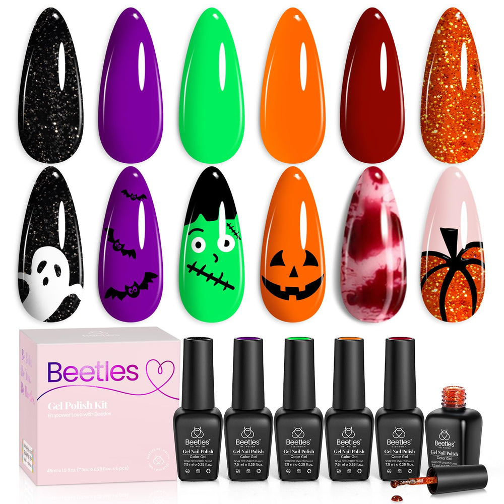 Beetles Gel Polish curado con UV/LED para secado rápido.