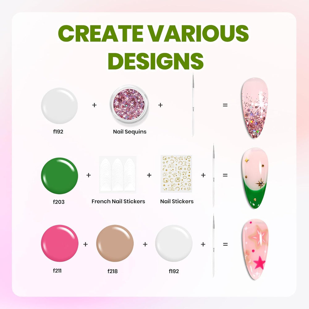 Pegatinas francesas y gemas para uñas con diseños fáciles y elegantes.