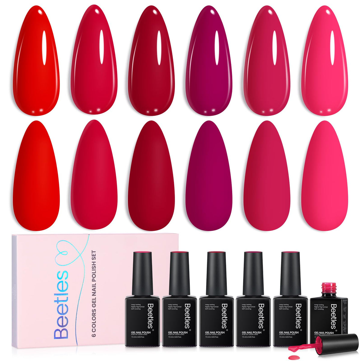Beetles Gel Polish Crimson Horizon: empaque frontal ideal para regalo y viaje.