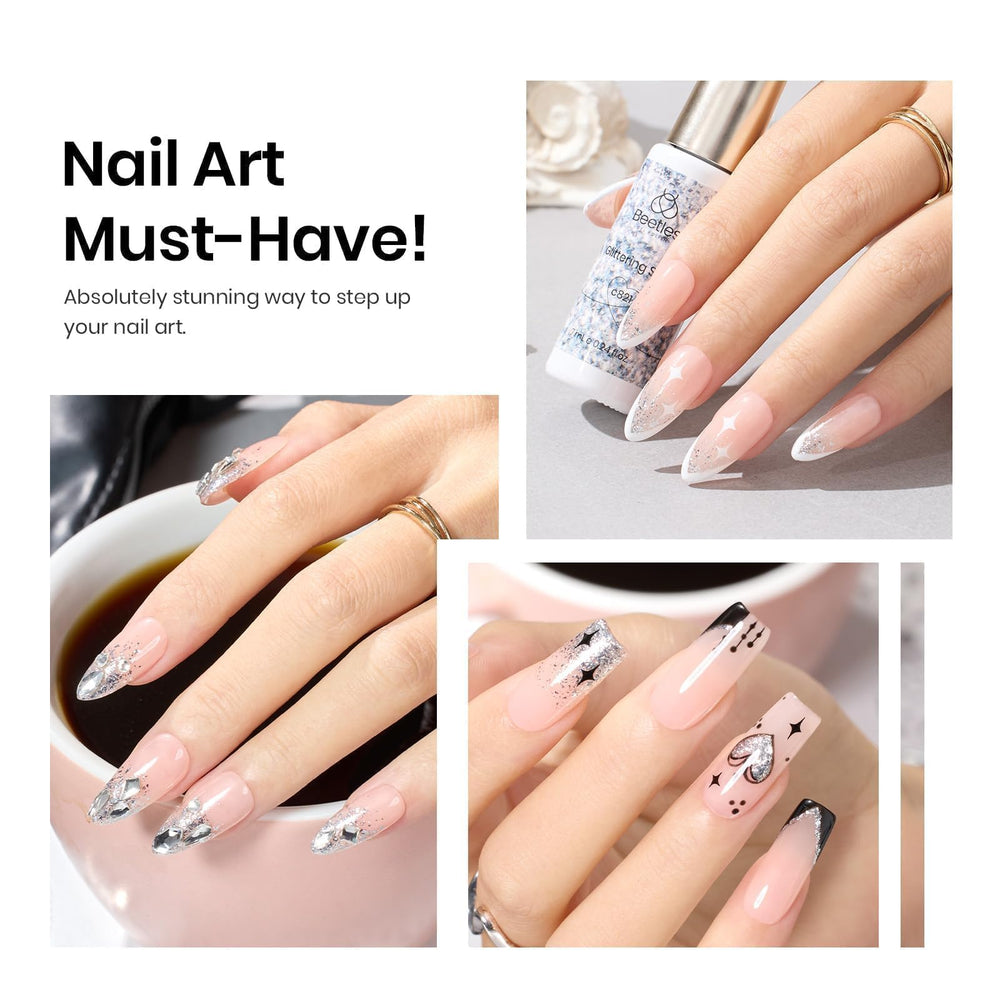 Beetles Gel Polish empaque regalo plateado, ideal para regalo.