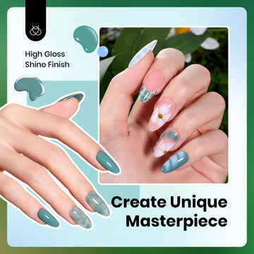 Beetles Gel Polish gris bruma para un look sutil y duradero.