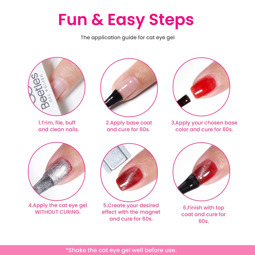 Beetles Gel Polish guide d’application etapes, pour des résultats nets.