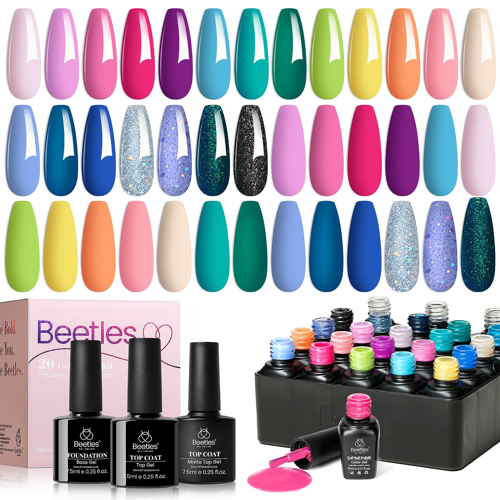 Beetles Gel Polish con ingredientes libres de toxinas para mayor tranquilidad.