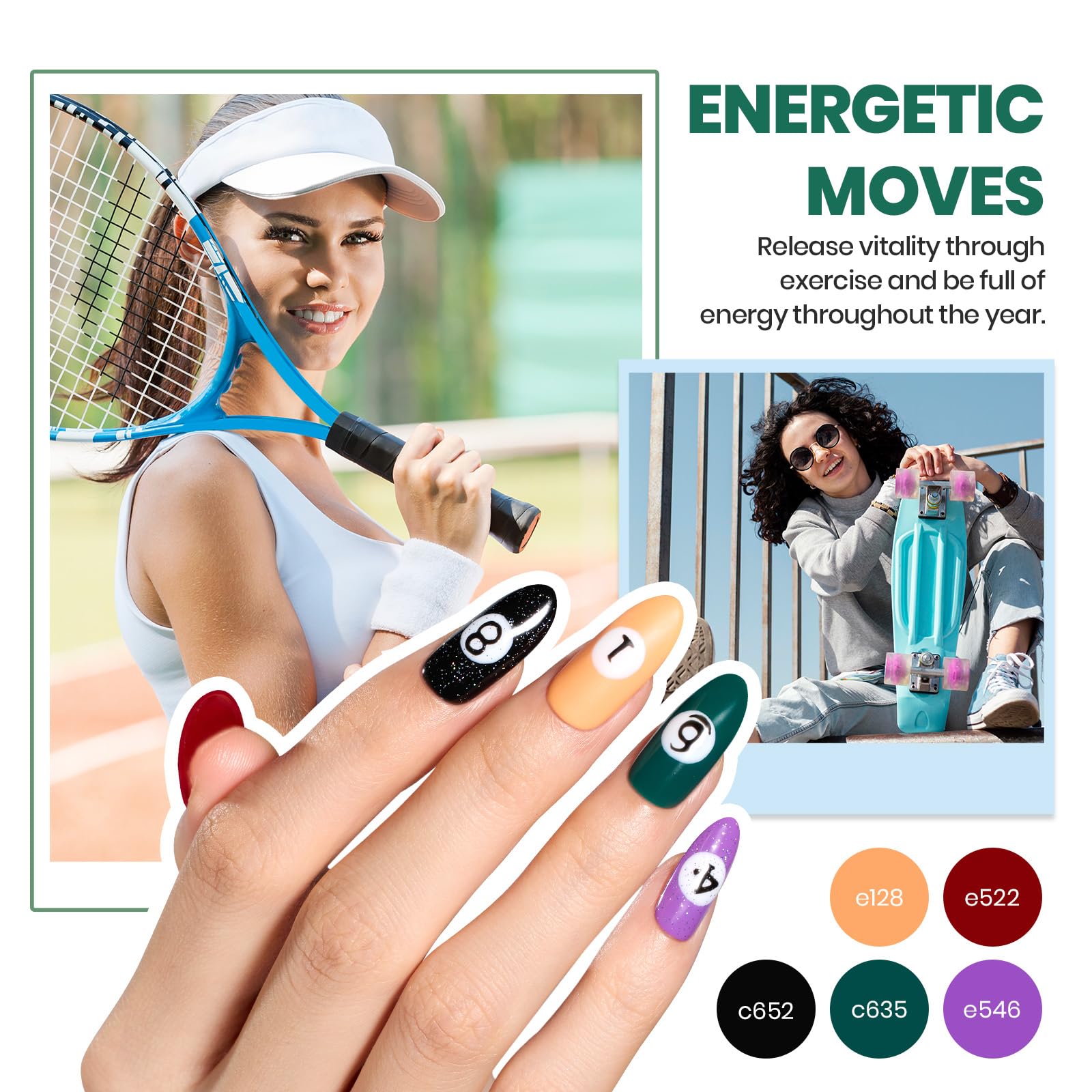 Beetles Gel Polish Kit con 25 tonos de gel para crear estilos variados