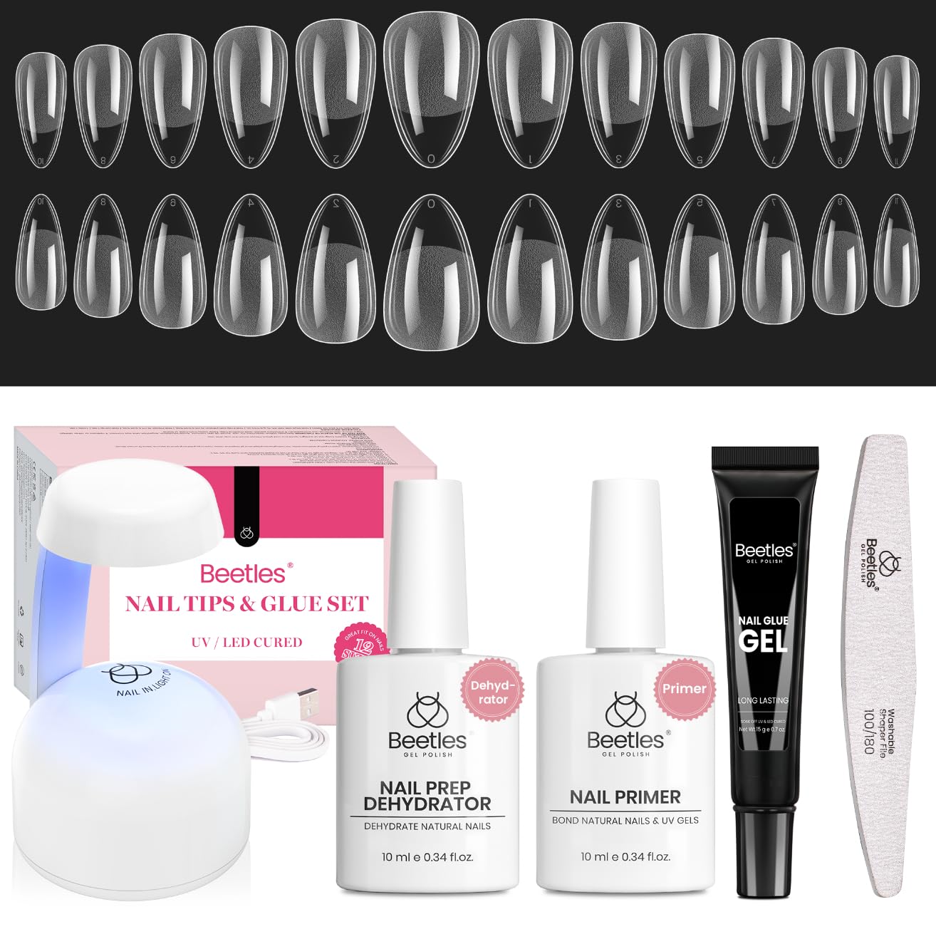 Beetles Gel Polish Deshidratante para preparar uñas y mejorar adherencia.